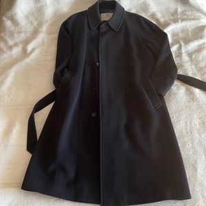 Aquascutum navy wool coat